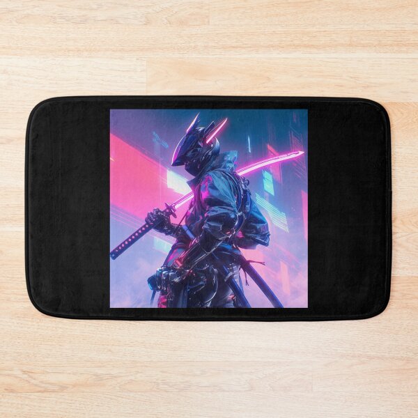 Item preview, Cyberpunk Assassin / Blade Runner Inspired / Neon Sci-Fi Art / Futuristic Dystopian Worlds designed and sold by SMARTKIT  DESIGNAGENCY.
