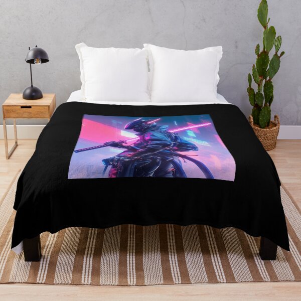 Item preview, Cyberpunk Assassin / Blade Runner Inspired / Neon Sci-Fi Art / Futuristic Dystopian Worlds designed and sold by SMARTKIT DESIGNAGENCY.