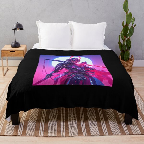 Item preview, Cyberpunk Assassin / Blade Runner Inspired / Neon Sci-Fi Art / Futuristic Dystopian Worlds designed and sold by SMARTKIT DESIGNAGENCY.