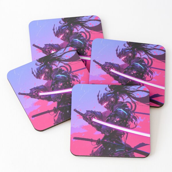 Item preview, Cyberpunk Assassin / Blade Runner Inspired / Neon Sci-Fi Art / Futuristic Dystopian Worlds designed and sold by SMARTKIT  DESIGNAGENCY.