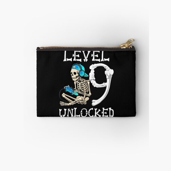 Item preview, Level 9 Unlocked Skeleton Gamer Video Gaming 9Th Birthday designed and sold by TysonLangosh.