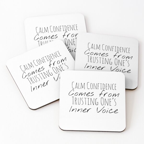 Item preview, Calm Confidence Comes from Trusting One’s Inner Voice – Self-Trust Affirmation designed and sold by Camila  Ardila.