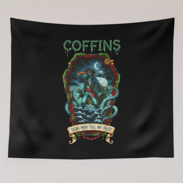 Item preview, Dead Men Tell No Tales - Zombie Pirate Coffin designed and sold by CoffinsArt.