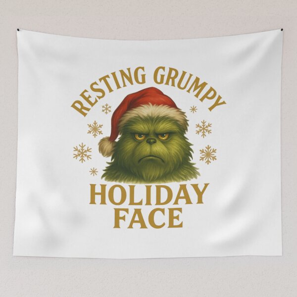 Item preview, RESTING GRUMPY HOLIDAY FACE designed and sold by Svetrovnia - All For You.