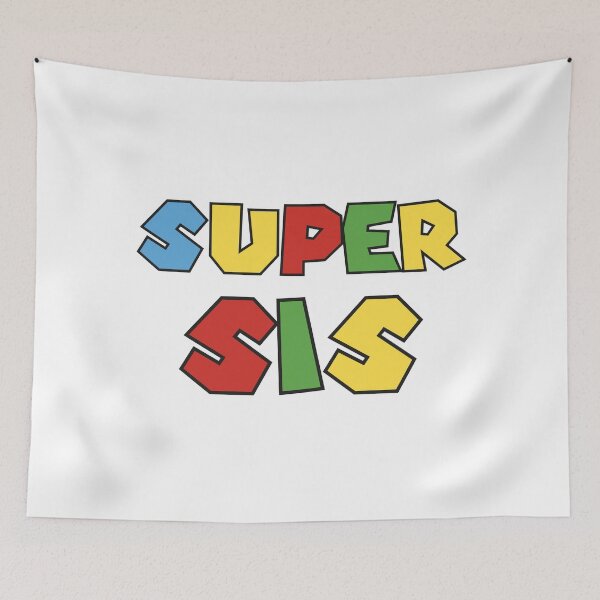 Item preview, Super Sis – Colorful Retro Block Letter Design designed and sold by TipTop GFX.
