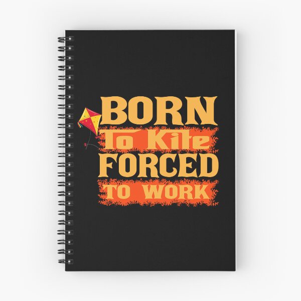 Item preview, Born to Kite Forced to Work – Kite Flying Sport Gift Idea designed and sold by karibov.