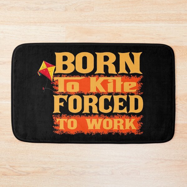 Item preview, Born to Kite Forced to Work – Kite Flying Sport Gift Idea designed and sold by karibov.