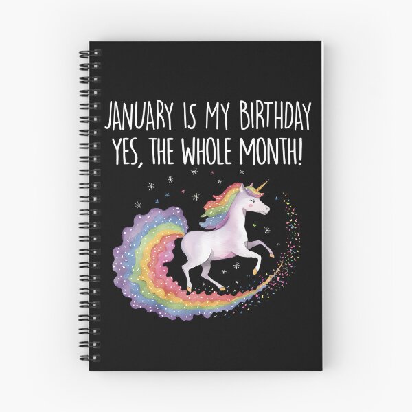 Item preview, January Birthday Unicorn Gift Magical Unicorn Birthday Month designed and sold by KristenosNehk.