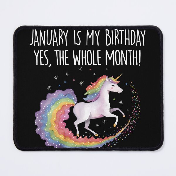 Item preview, January Birthday Unicorn Gift Magical Unicorn Birthday Month designed and sold by KristenosNehk.