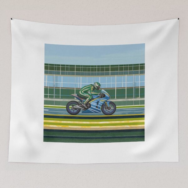 Item preview, Isle of Man TT – Finish Line Manx Racer Poster designed and sold by Speeddust.