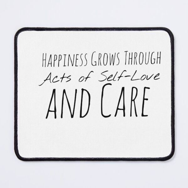 Item preview, Happiness Grows Through Acts of Self-Love and Care – Well-being Affirmation designed and sold by Camila Ardila.