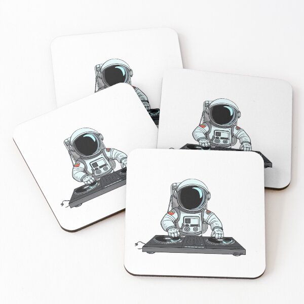 Item preview, Astronaut DJ cartoon  designed and sold by Luisshopp.