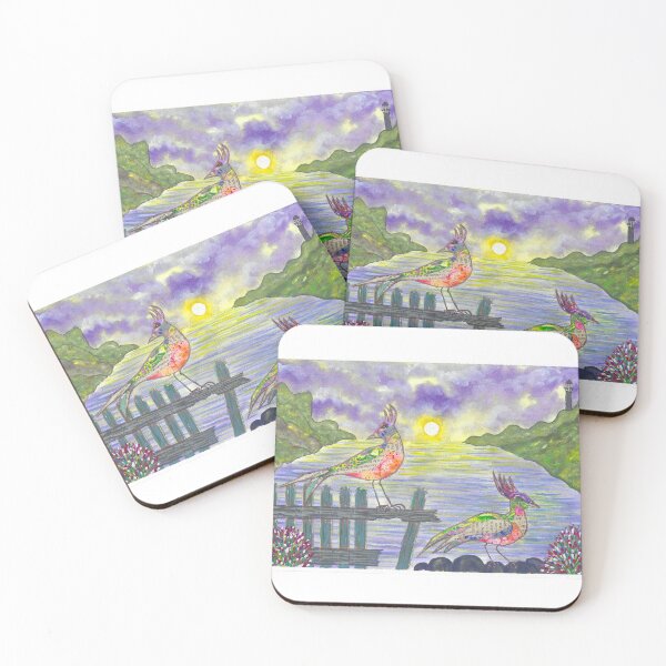 Item preview, "Lakeside Serenade" - A Watercolor and Collage Narrative designed and sold by BeENu-CrEaTioNs.