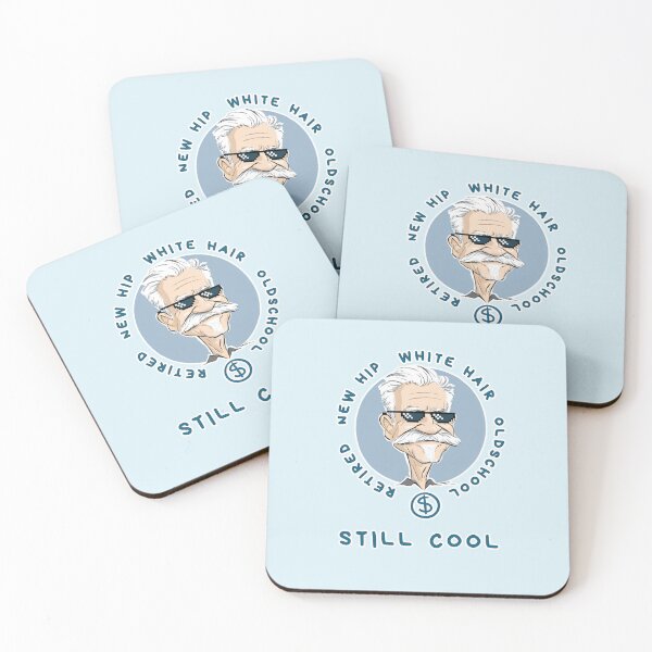 Item preview, Retired new hip white hair oldschool still cool, funny artwork designed and sold by silent-violin.