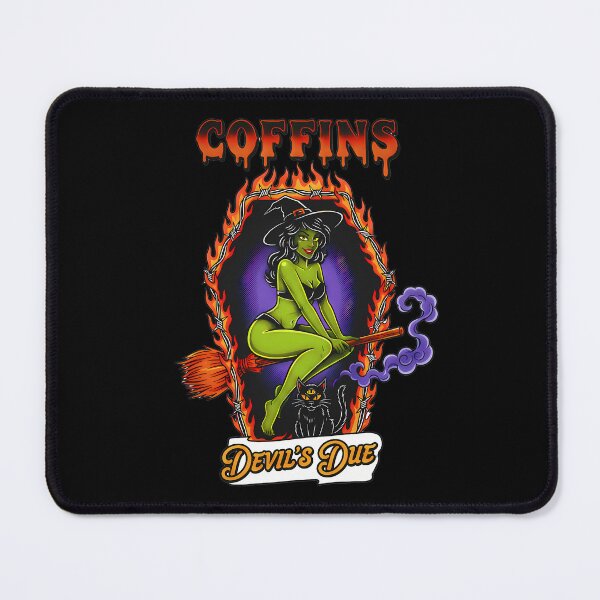 Item preview, Devil's Due - Sexy Witch Pinup Coffin  designed and sold by CoffinsArt.