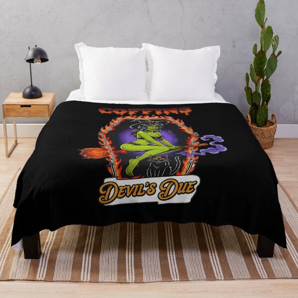 Item preview, Devil's Due - Sexy Witch Pinup Coffin designed and sold by CoffinsArt.