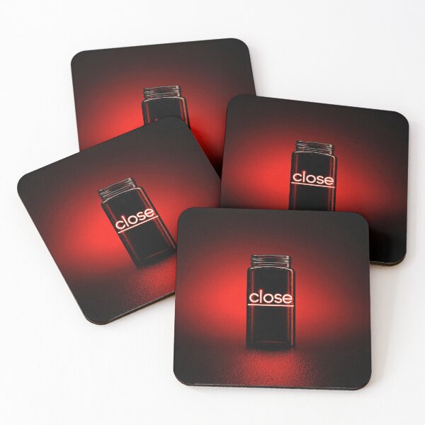 Item preview, Neon “CLOSE” Sign Inside Light Bulb – Modern Red Glow Aesthetic designed and sold by Grafititee.