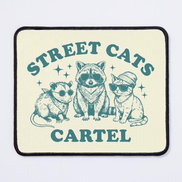 Item preview, Street Cats Cartel Funny Raccoon Possum Cat designed and sold by Y-Vibes.