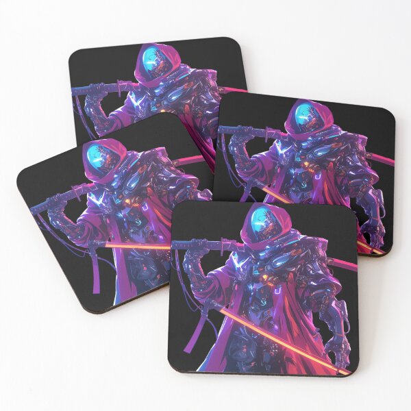 Item preview, Cyberpunk Assassin / Blade Runner Inspired / Neon Sci-Fi Art / Futuristic Dystopian Worlds designed and sold by SMARTKIT  DESIGNAGENCY.