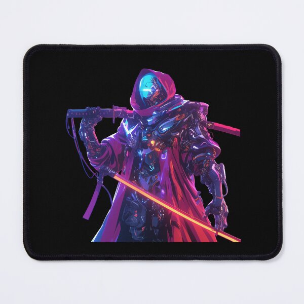 Item preview, Cyberpunk Assassin / Blade Runner Inspired / Neon Sci-Fi Art / Futuristic Dystopian Worlds designed and sold by SMARTKIT  DESIGNAGENCY.
