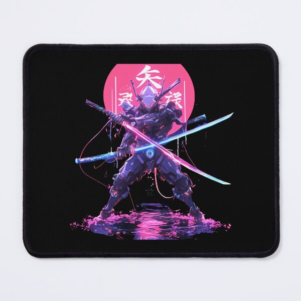 Item preview, Cyberpunk Assassin / Blade Runner Inspired / Neon Sci-Fi Art / Futuristic Dystopian Worlds designed and sold by SMARTKIT DESIGNAGENCY.