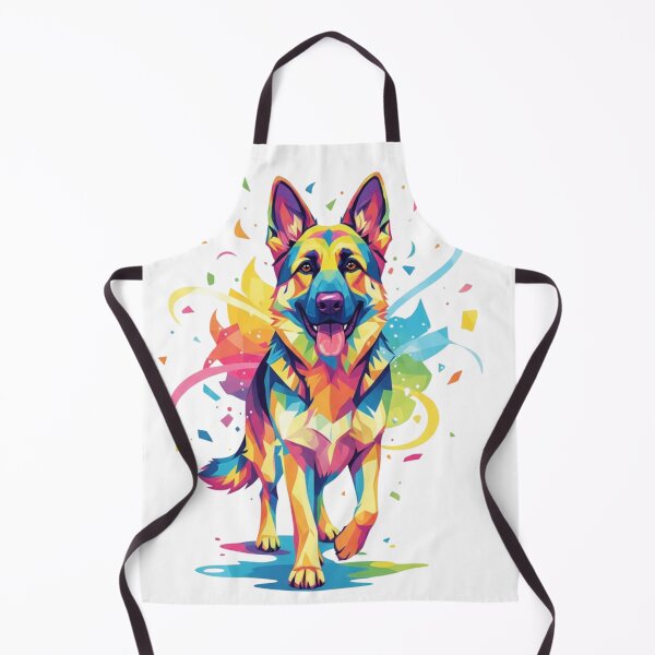 Item preview, German Shepherd Rainbow Camouflage: Living Geometric Art designed and sold by bsbd-action.
