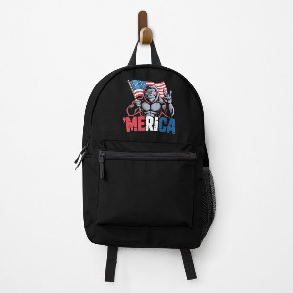Item preview, Patriotic Gorilla ’Merica Art – Funny USA Flag Design, American Pride Illustration, 4th of July Freedom Graphic designed and sold by BrainBubbleArt.