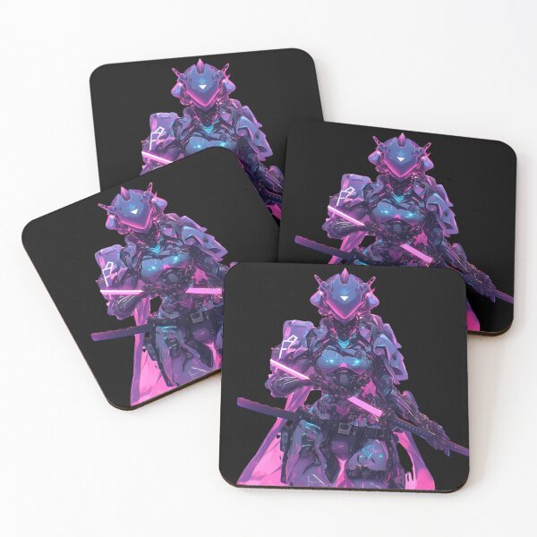 Item preview, Cyberpunk Assassin / Blade Runner Inspired / Neon Sci-Fi Art / Futuristic Dystopian Worlds designed and sold by SMARTKIT  DESIGNAGENCY.