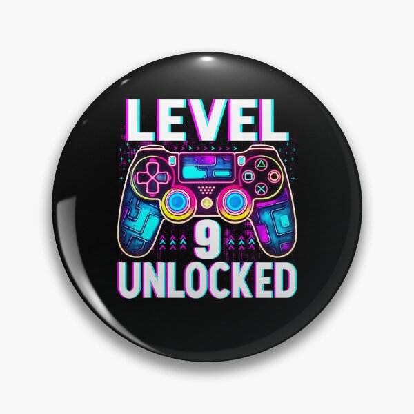 Item preview, Level 9 Unlocked Shirt Funny Video Gamer Geek 9Th Birthday designed and sold by TysonLangosh.