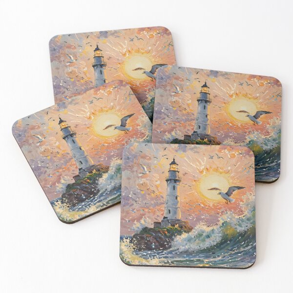 Item preview, Lighthouse in the evening sun designed and sold by sid1802.