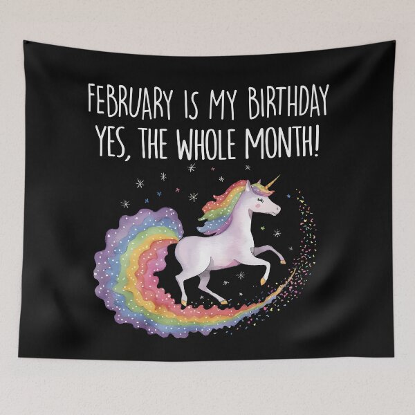 Item preview, February Birthday Unicorn Gift Magical Unicorn Birthday Month designed and sold by KristenosNehk.