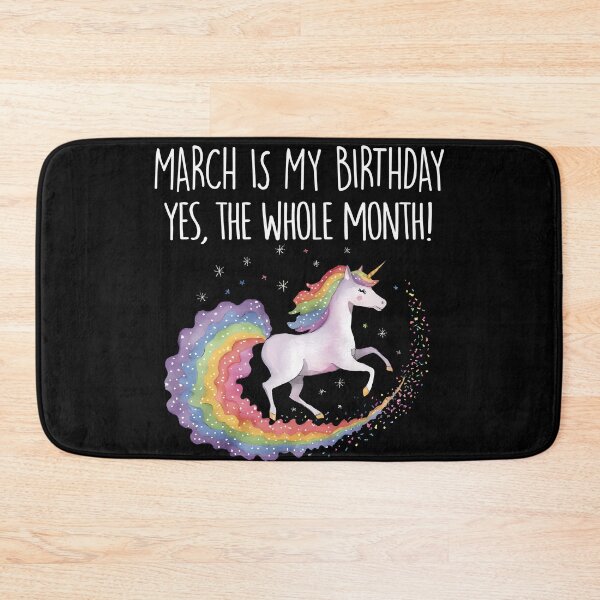Item preview, March Birthday Unicorn Gift Magical Unicorn Birthday Month designed and sold by KristenosNehk.