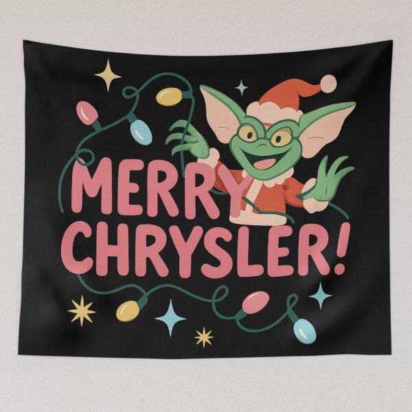 Item preview, Merry Chrysler Goblin Christmas Lights - Funny Holiday Meme designed and sold by PunchDrop.