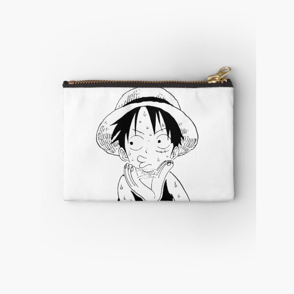 Item preview, One Piece Luffy Nervous Sweat Droplets | Manga Panel Sticker & Merch designed and sold by Mangartist07.
