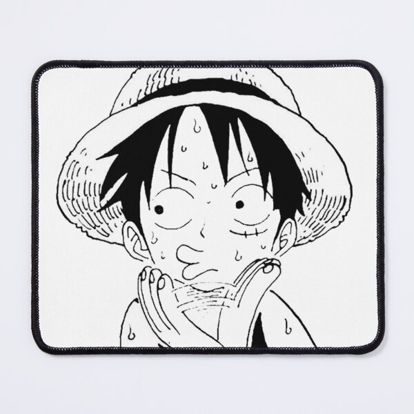 Item preview, One Piece Luffy Nervous Sweat Droplets | Manga Panel Sticker & Merch designed and sold by Mangartist07.