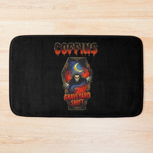 Item preview, Graveyard Shift - Retro Vampire Coffin Art designed and sold by CoffinsArt.
