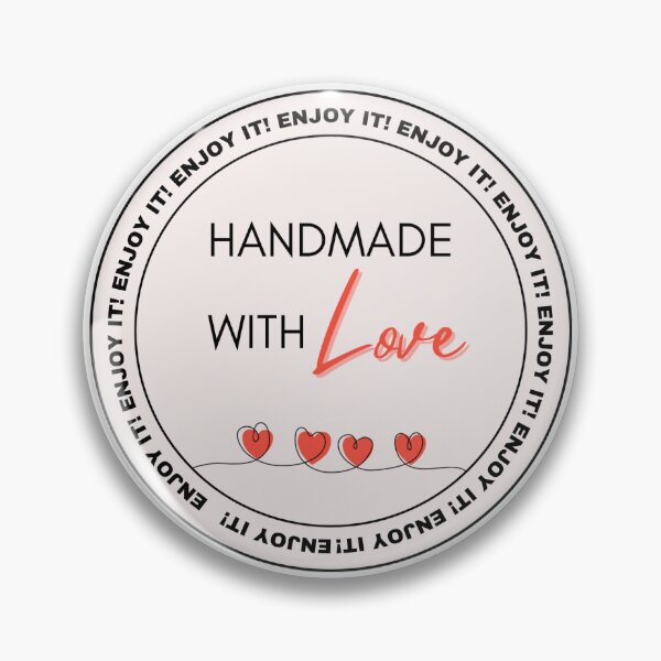 Item preview, SIX(6) Handmade with love Stickers designed and sold by ivonabl.
