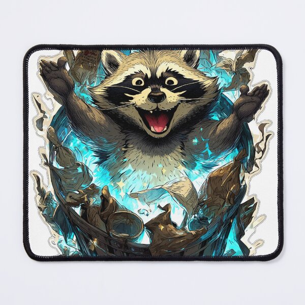 Item preview, Trashcan Genie Raccoon | Magical Trash Panda Explosion | FlomiLoot designed and sold by FlomiLoot.