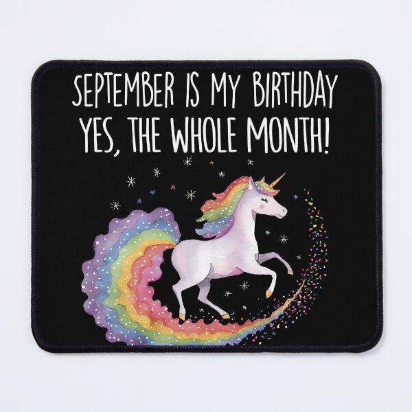 Item preview, September Birthday Unicorn Gift Magical Unicorn Birthday Month designed and sold by KristenosNehk.
