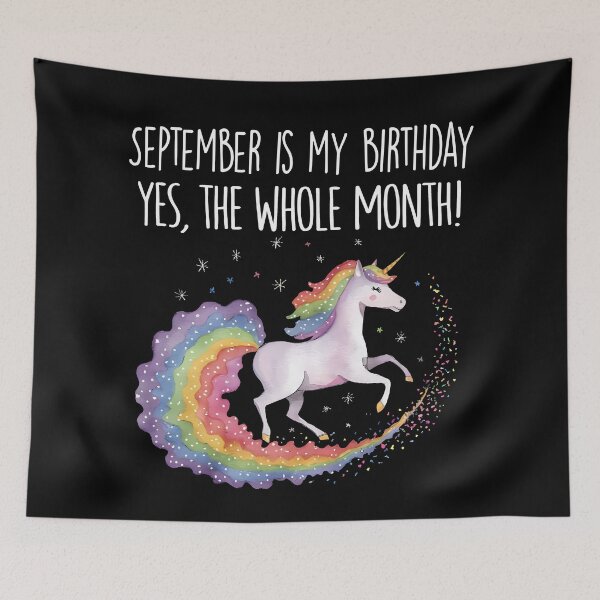 Item preview, September Birthday Unicorn Gift Magical Unicorn Birthday Month designed and sold by KristenosNehk.