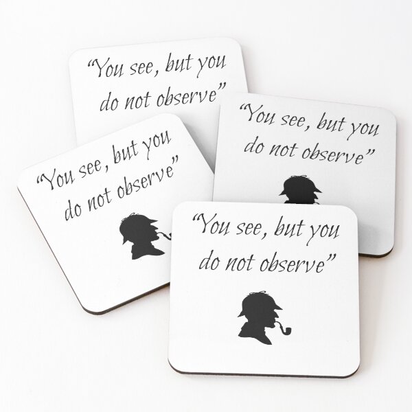 Item preview, Sherlock Holmes quote designed and sold by Frugal Mr B.