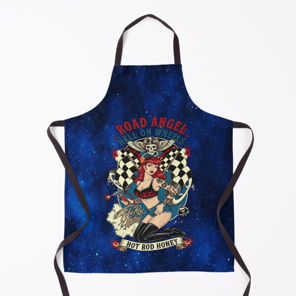 Item preview, “Road Angel – Hell on Wheels Hot Rod Honey” designed and sold by MysticOzzy.