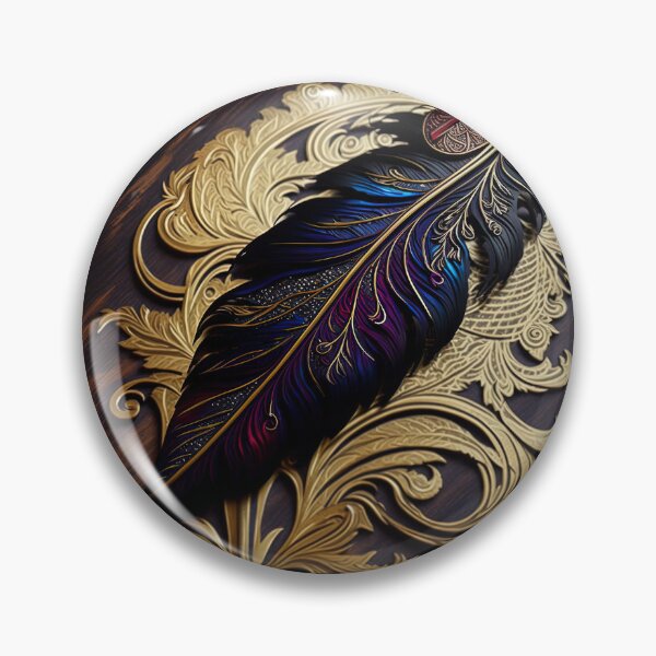 Item preview, Dark Feather of Elegance – When Darkness Shines in Splendor | Gothic & Mystic Art designed and sold by Traumrausch.