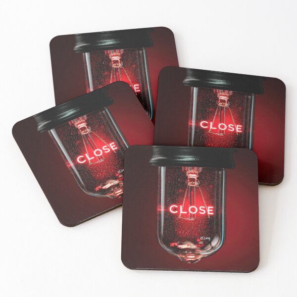 Item preview, Neon “CLOSE” Sign Inside Light Bulb – Modern Red Glow Aesthetic designed and sold by Grafititee.
