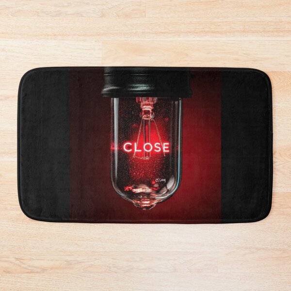 Item preview, Neon “CLOSE” Sign Inside Light Bulb – Modern Red Glow Aesthetic designed and sold by Grafititee.