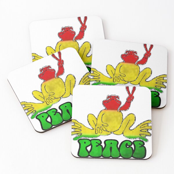 Item preview, Rastafarian Colored Peace Frog designed and sold by natnat7w.