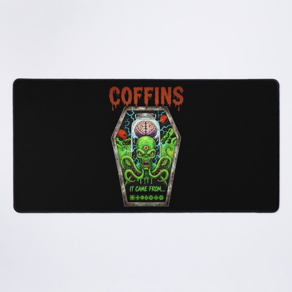 Item preview, It Came From Outer Space - Alien Invasion Coffin designed and sold by CoffinsArt.
