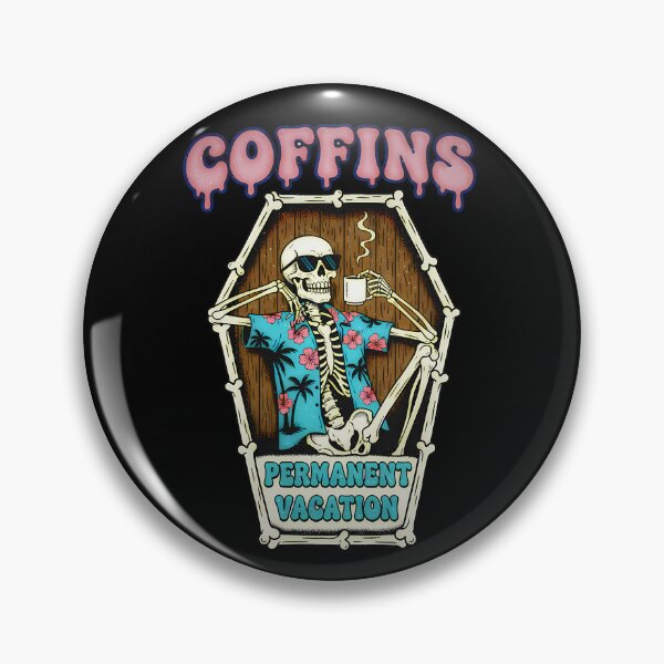 Item preview, Permanent Vacation - Relaxing Skeleton Coffin designed and sold by CoffinsArt.