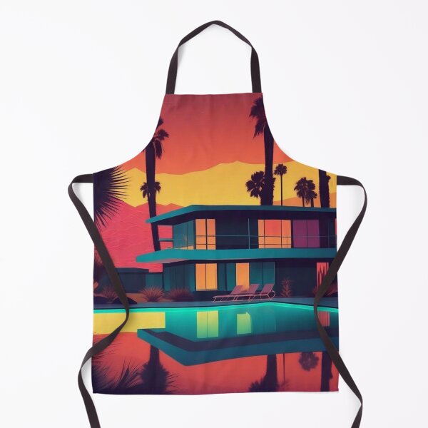 Item preview, Retro Palm Springs Poolside | Mid-Century Desert Poster designed and sold by Esterlane.