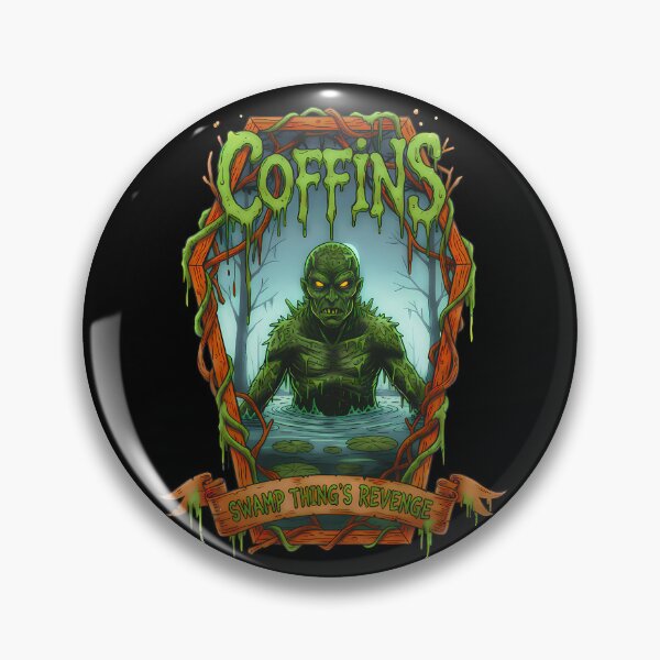 Item preview, Swamp Thing's Revenge - Retro Monster Coffin designed and sold by CoffinsArt.